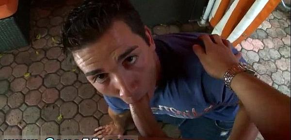  Couple stretching and massage gay porn Even with the people tanning